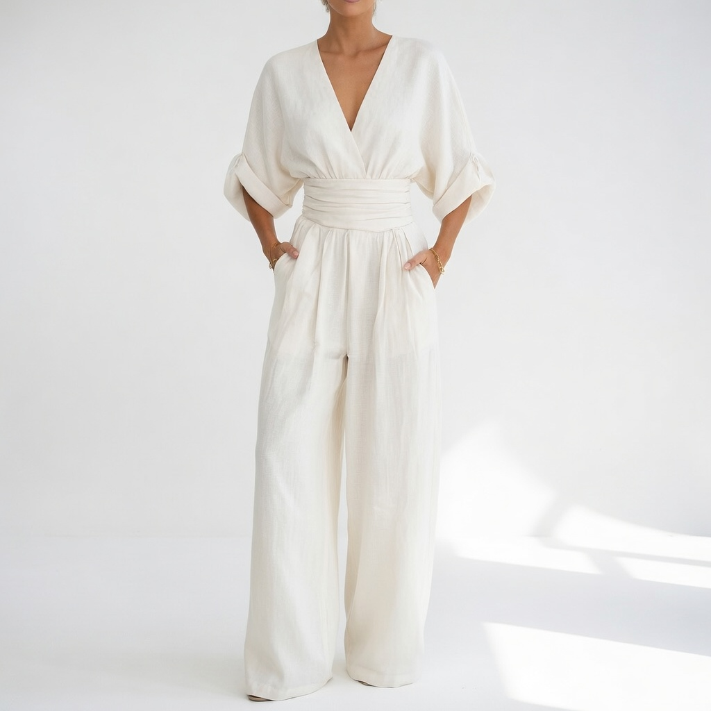 Évoriane™ — Flydende jumpsuit med raffineret sommerelegance