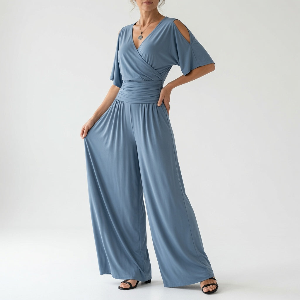 Maëvora™ — Flydende jumpsuit med tidløs, raffineret elegance