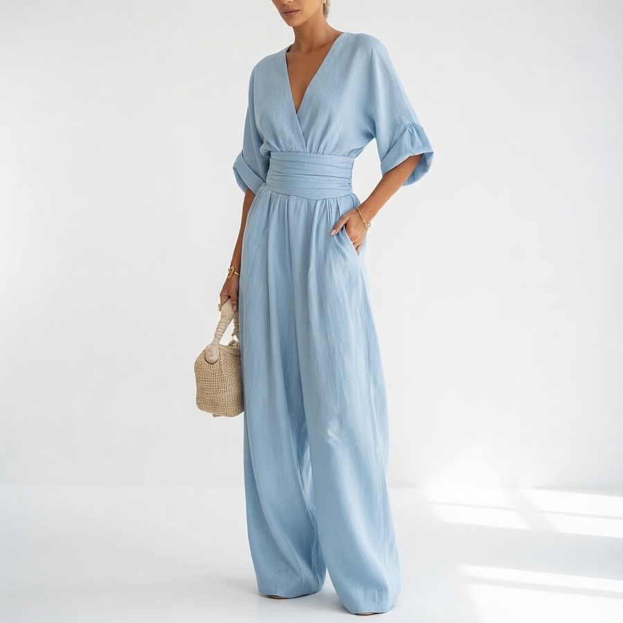 Évoriane™ — Flydende jumpsuit med raffineret sommerelegance