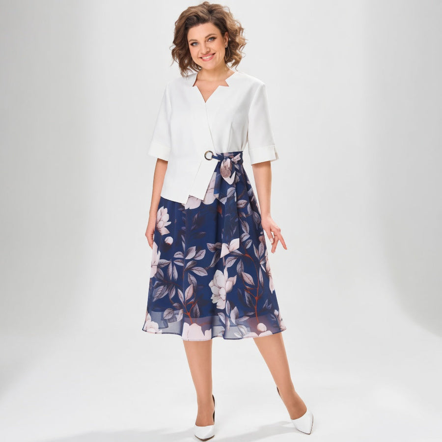 Mélusine™ — Blomstret nederdelssæt i romantisk elegance