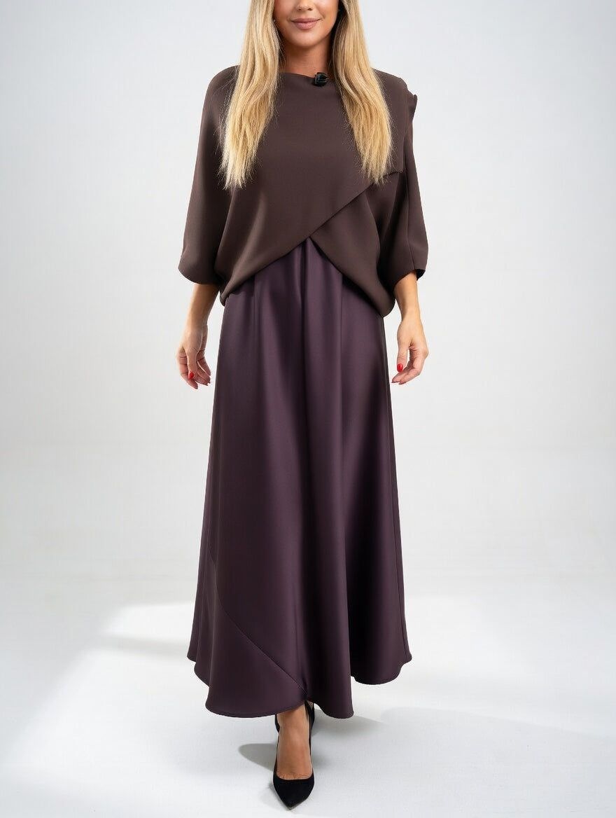 Soléanne™ — Elegant, flydende lang kjole i moderne stil