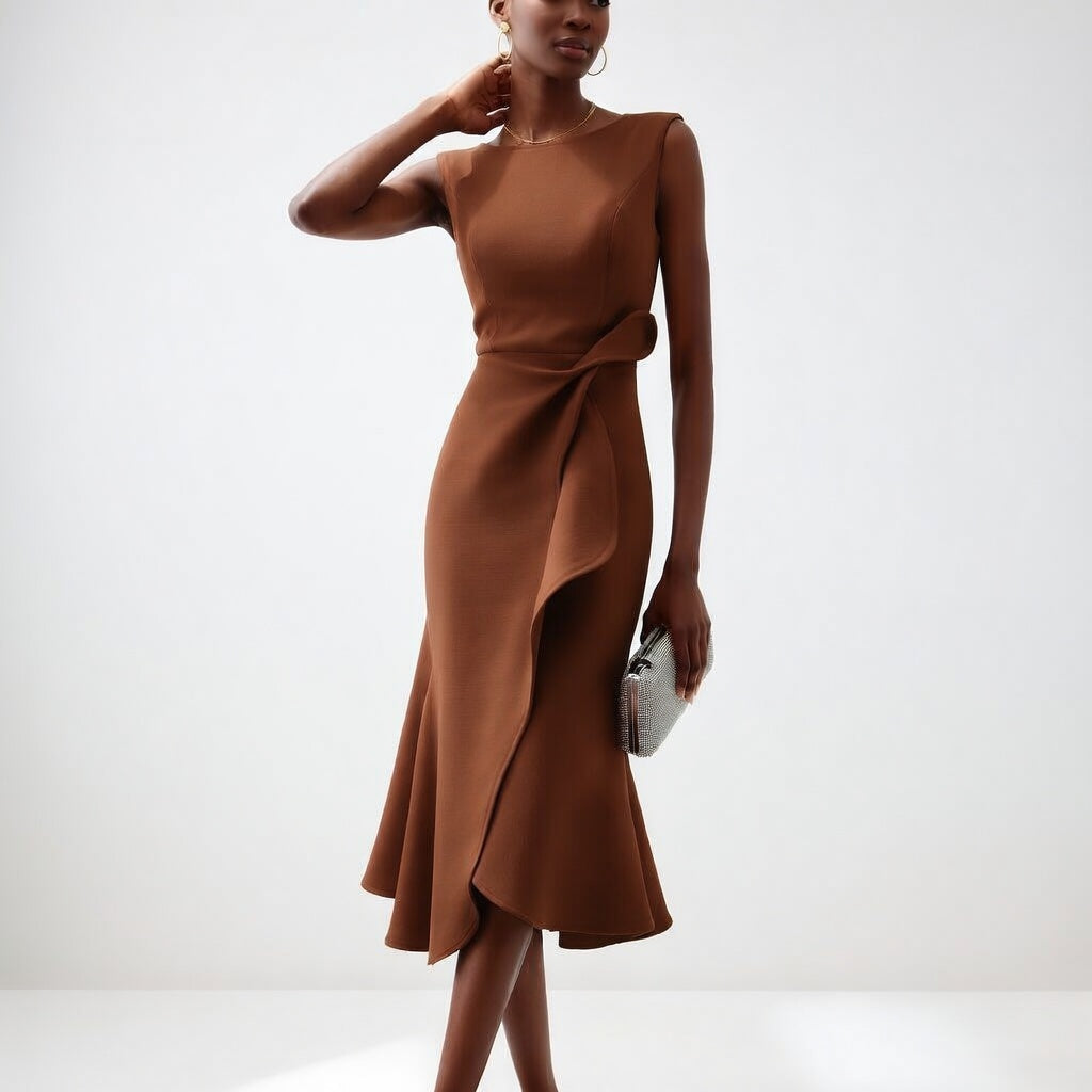 Léonise™ — Struktureret kjole med moderne, formgivende elegance