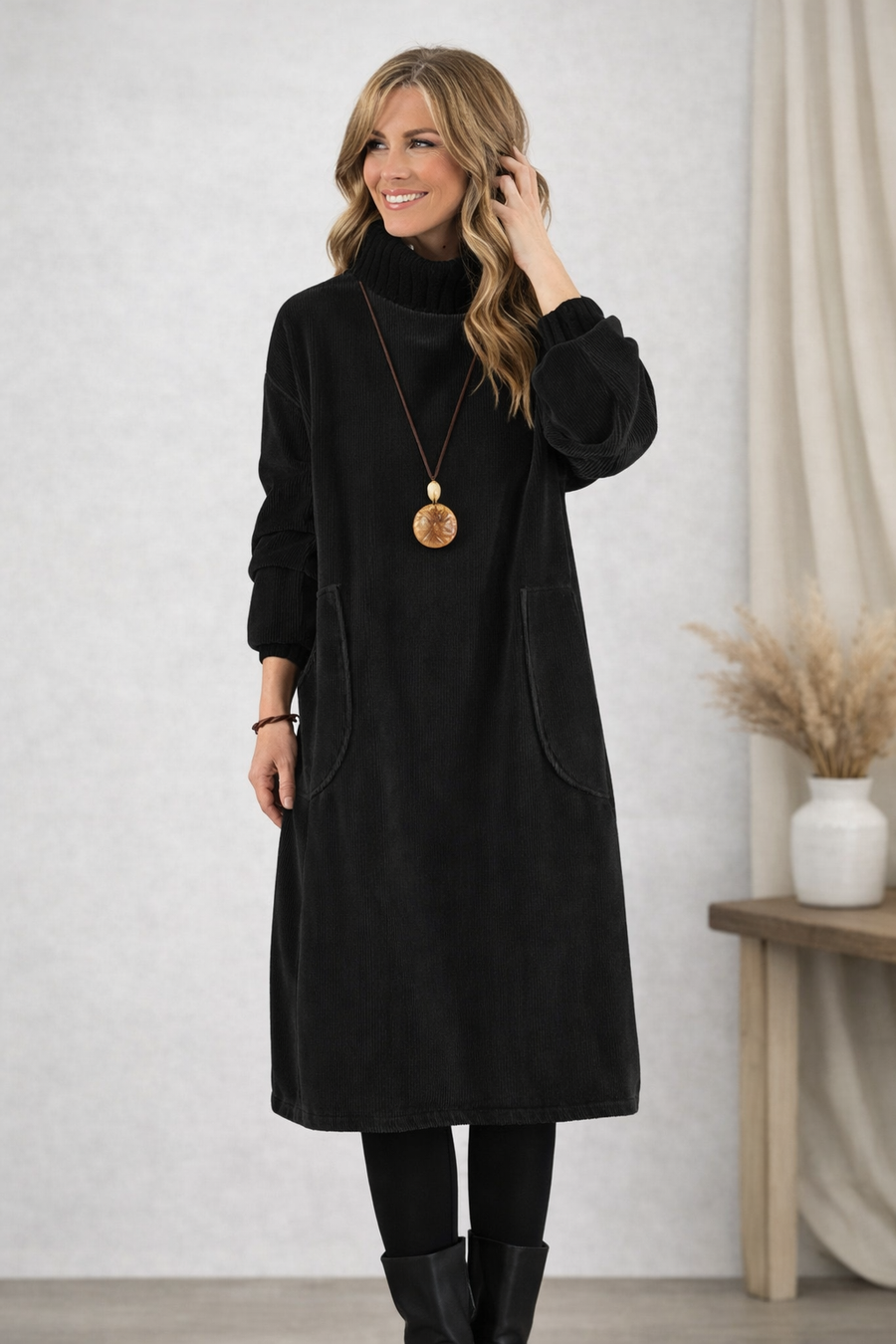 Madeleine™ — Elegant midikjole i strik