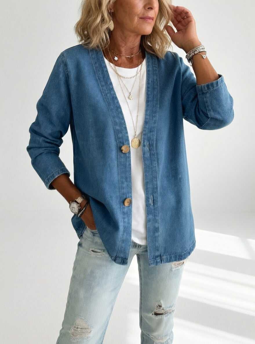 Claironne™ — Elegant, afslappet og tidløs denimjakke