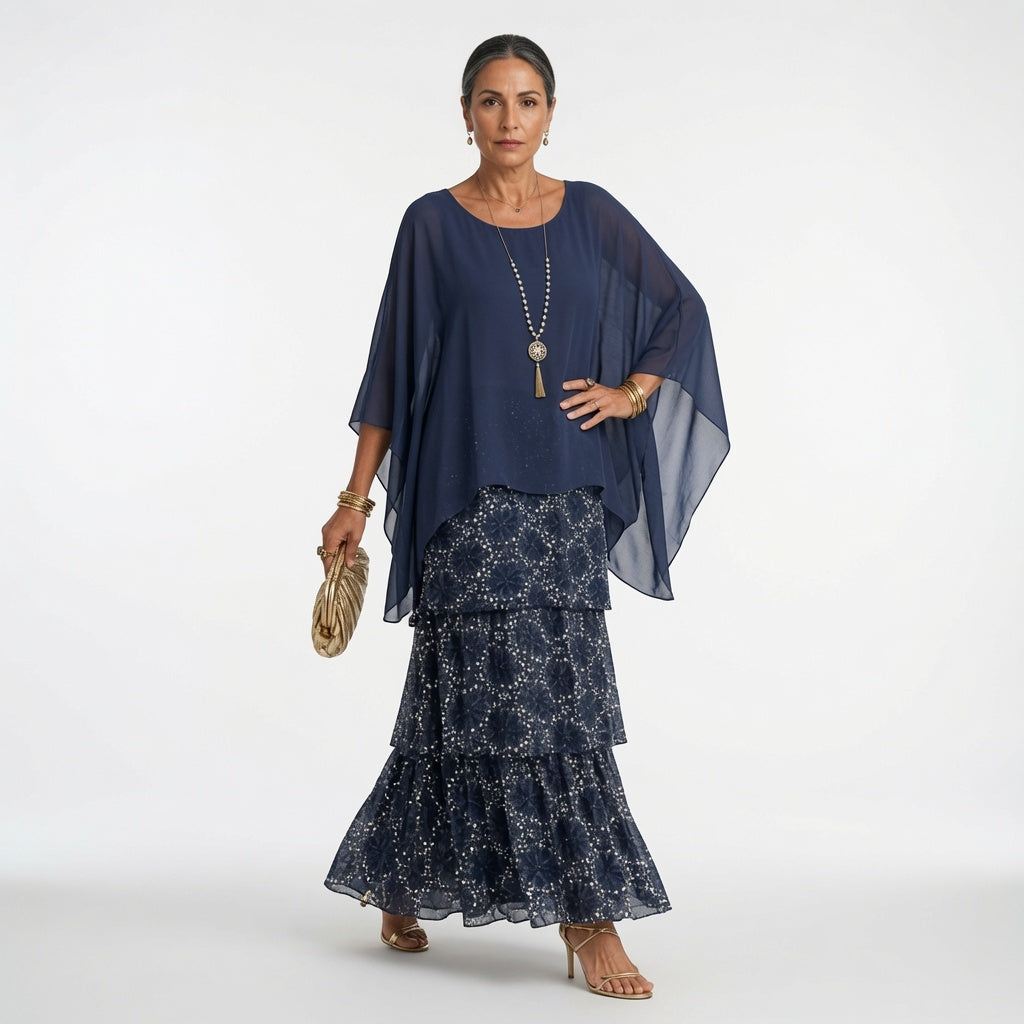 Élyssane™ — Bohemekjole med flæser i tidløs elegance