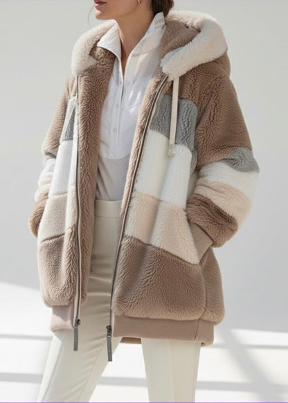 Aléana™ – Den elegante og varme vinterjakke med hætte og lynlås