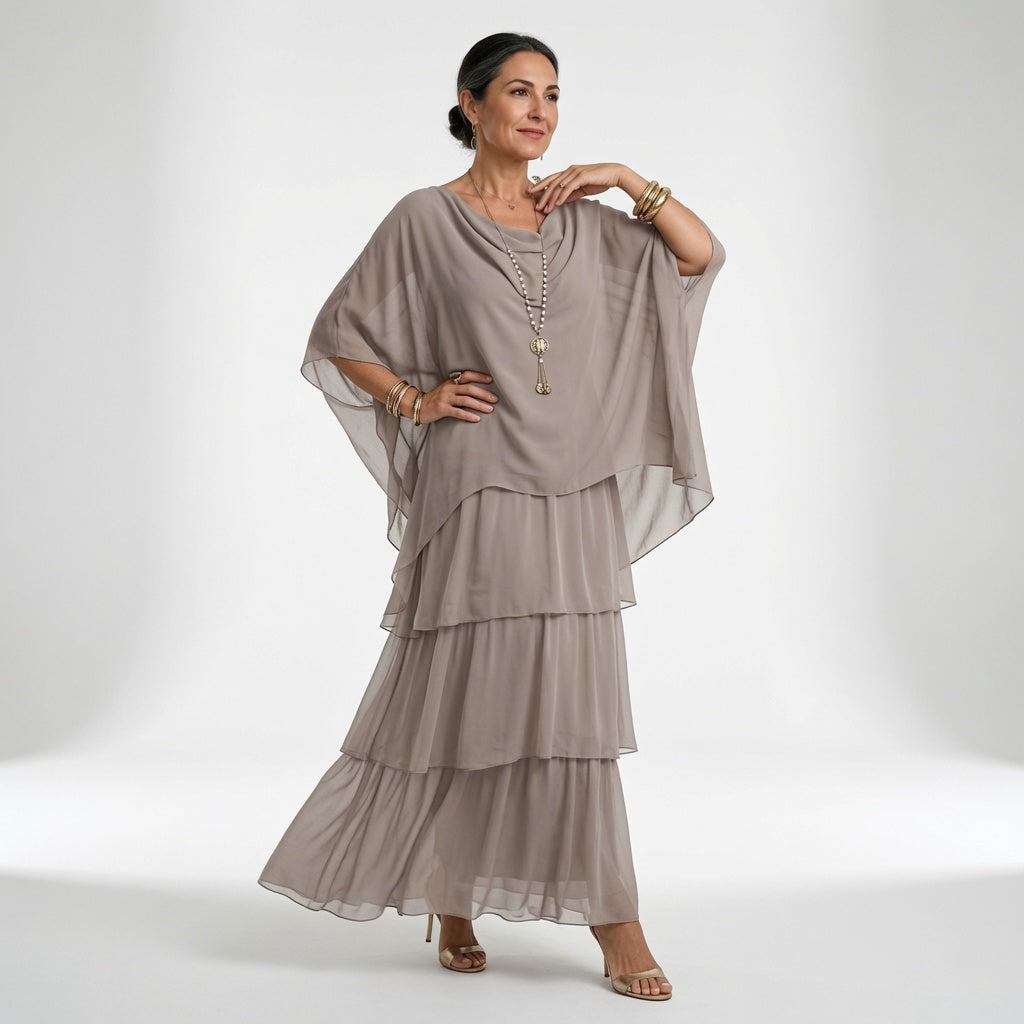 Élyssane™ — Bohemekjole med flæser i tidløs elegance