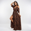 Gul leopardprint