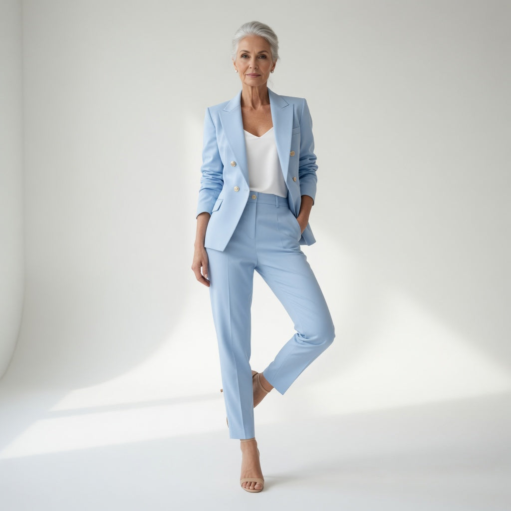 Odette™ — Elegant buksedragt med flydende fald