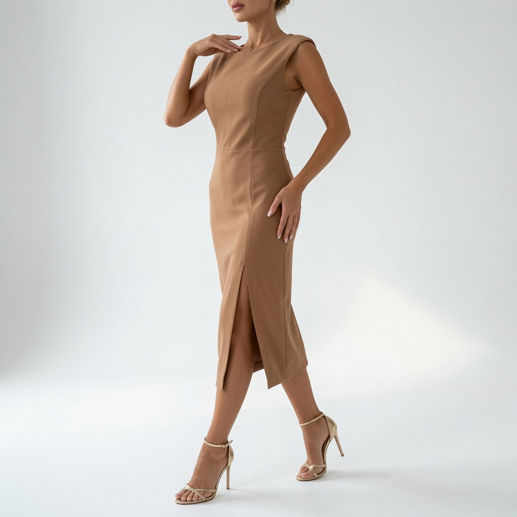 Loredana™ — Elegant midikjole med raffineret silhuet