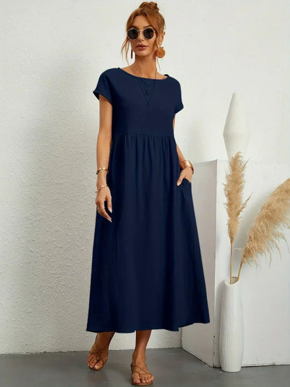 Gabrielle™ — Flydende midikjole med tidløs elegance