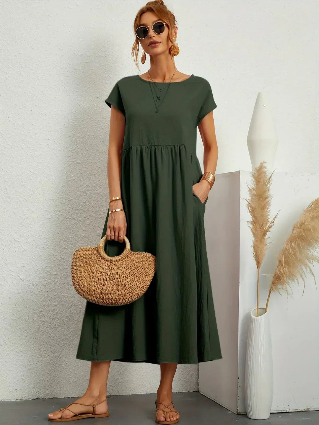 Gabrielle™ - Flydende midikjole med tidløs elegance