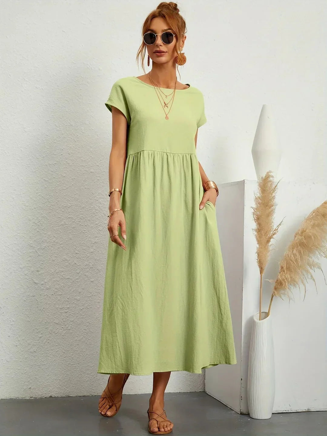 Gabrielle™ | Flydende midikjole med tidløs elegance