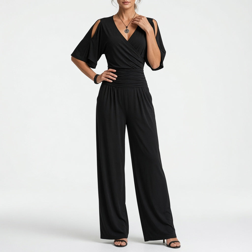 Maëvora™ — Flydende jumpsuit med tidløs, raffineret elegance