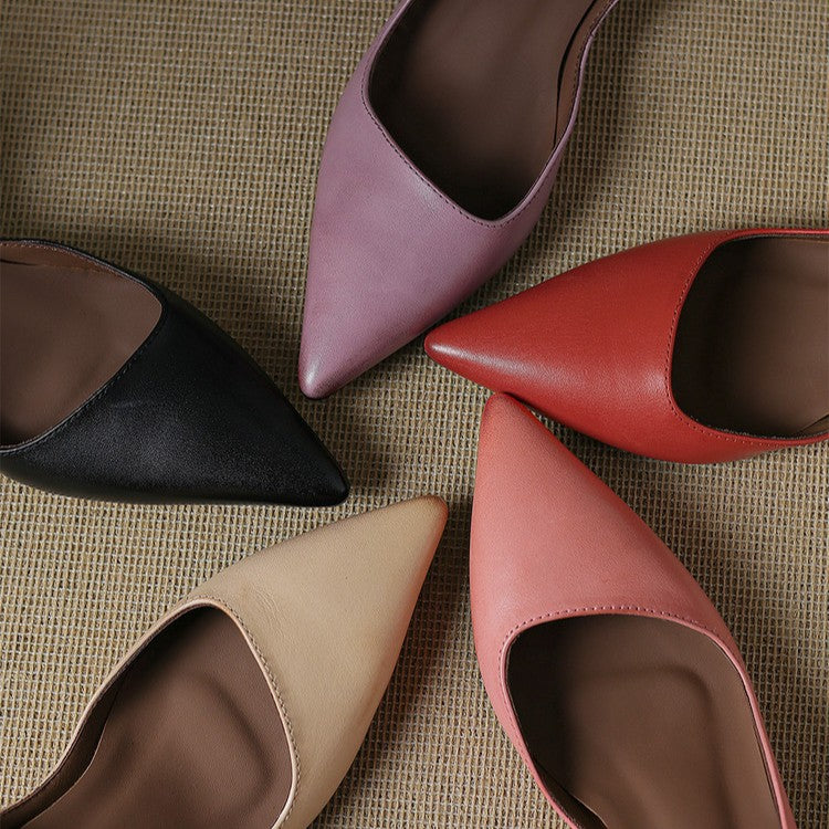 Orlisse pumps i læder med kitten heel