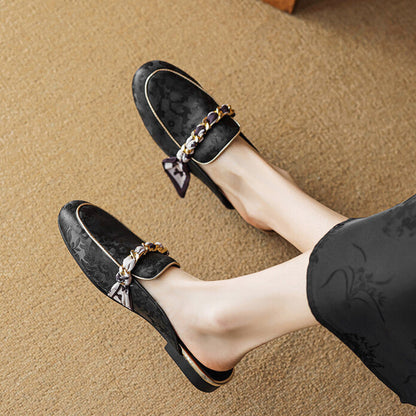 Marisa | Mules-loafers med dekorativ kæde