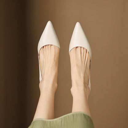 Ceyra Kitten Heels i læder