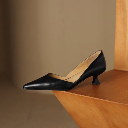 Ceyra Kitten Heels i læder