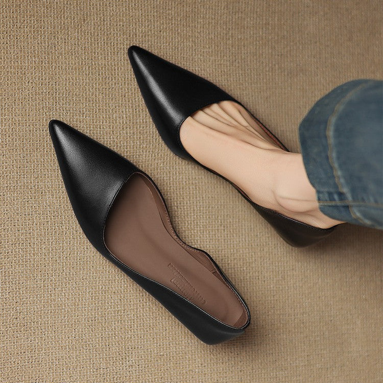 Orlisse pumps i læder med kitten heel
