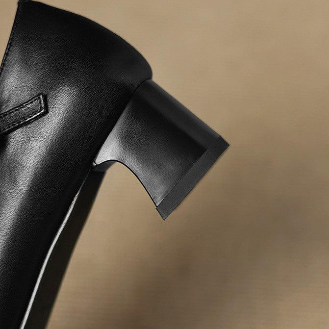 Marvane Kitten Heels i læder