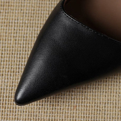 Orlisse pumps i læder med kitten heel