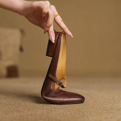 Luciana | Mary Jane-mules med mandelformet snude