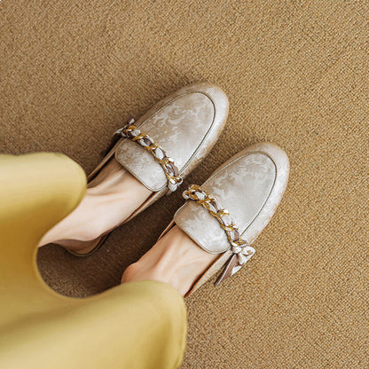 Marisa | Mules-loafers med dekorativ kæde