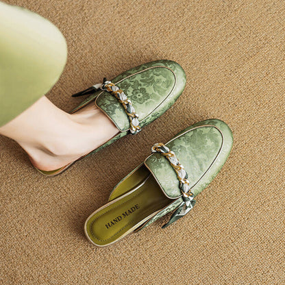 Marisa | Mules-loafers med dekorativ kæde