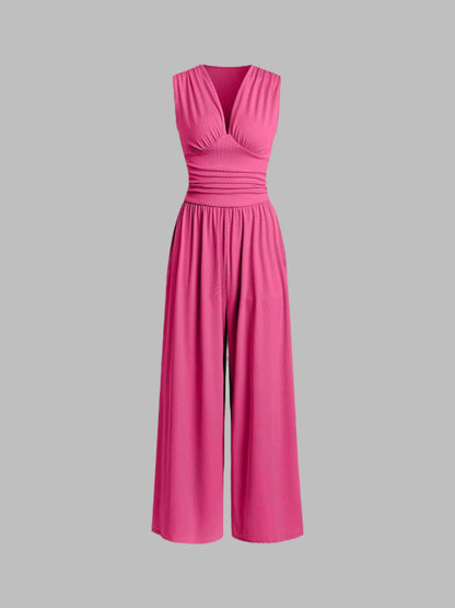Margaux™ — Elegant flydende ærmeløs jumpsuit