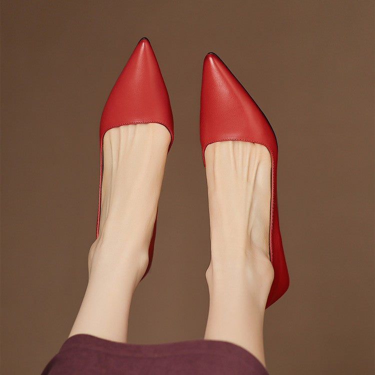 Orlisse pumps i læder med kitten heel