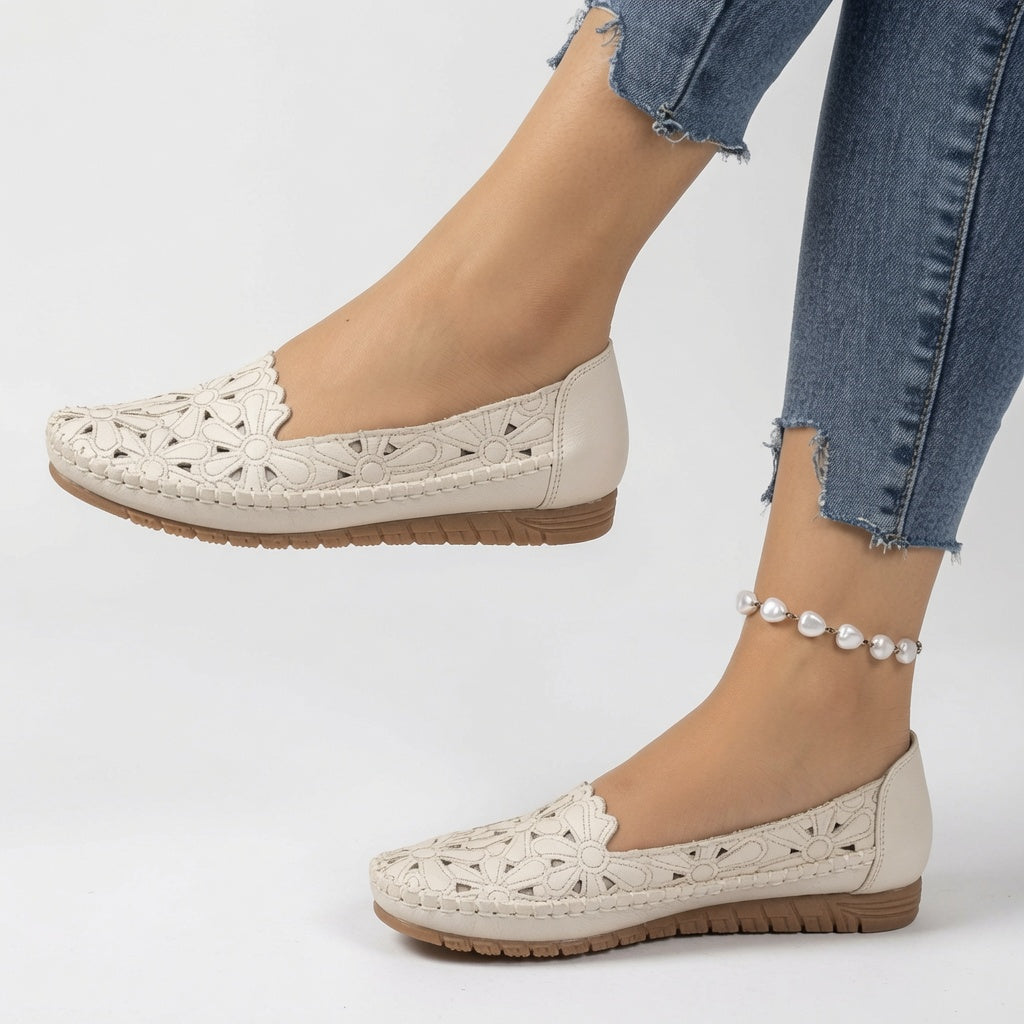 Cévarine™ — Åbne loafers med komfort og lethed i hverdagen