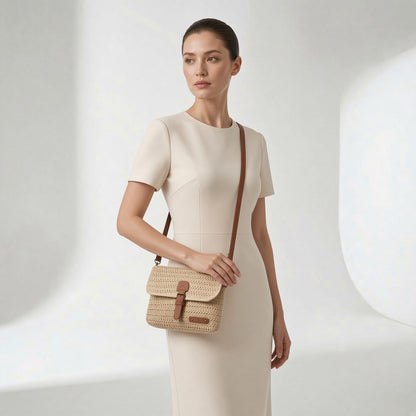 Calissia™ — Flettet crossbody-taske med boheme-charme