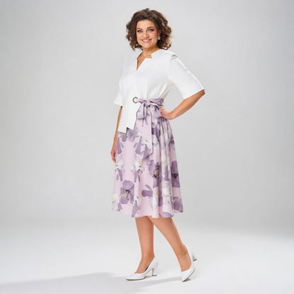 Mélusine™ — Blomstret nederdelssæt i romantisk elegance