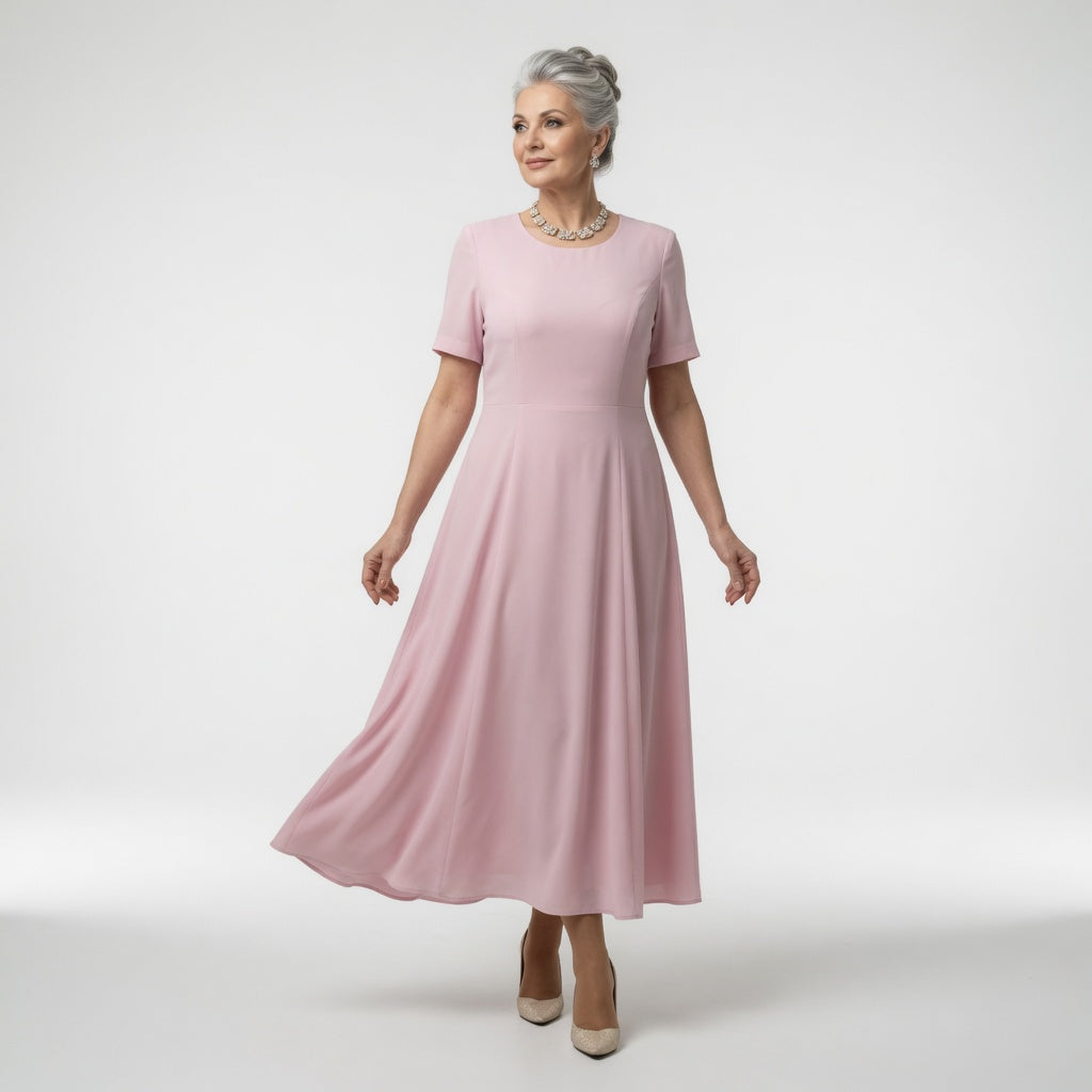 Victorine™ — Lang festkjole med elegant blomsterdesign