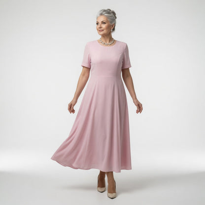 Victorine™ — Lang festkjole med elegant blomsterdesign