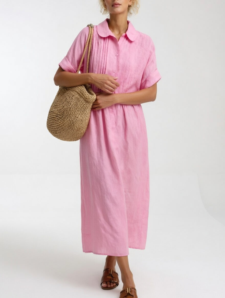 Lysandra™ | Flydende sommerskjortekjole
