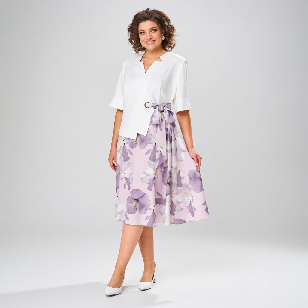 Mélusine™ — Blomstret nederdelssæt i romantisk elegance