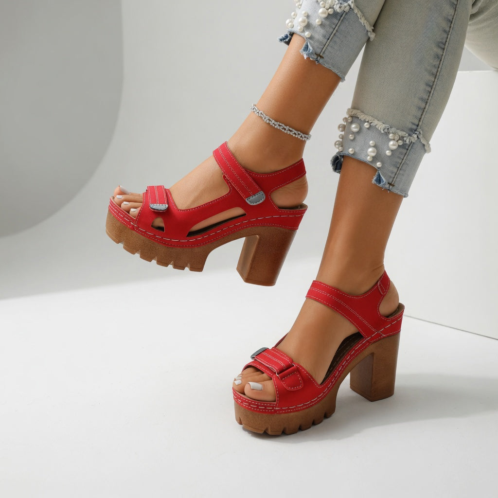 Célimène™ — Sandal med blokhæl og plateau i urban stil