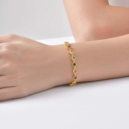 Lysende Charm-armbånd med Regnbue