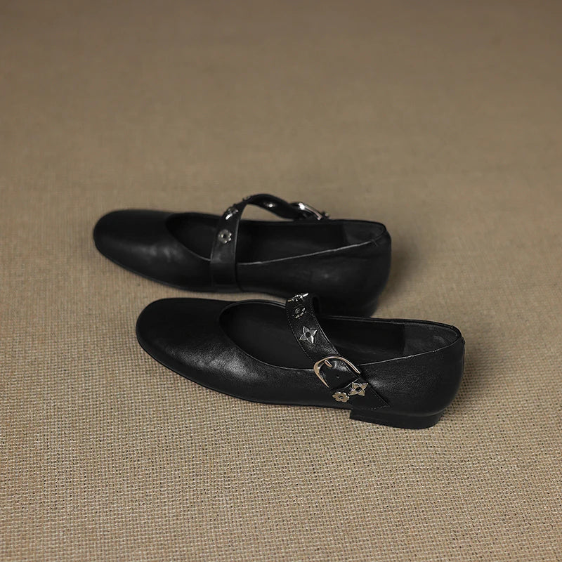 Kylen | Mary Jane-ballerinaer med nitter