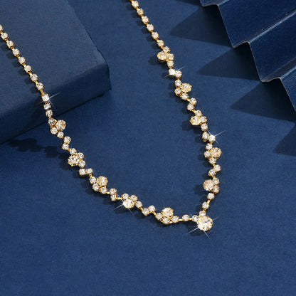 Elegant bryllupshalskæde med diamant