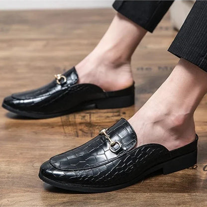 Marianna | Loafer-mules med krokodilleeffekt