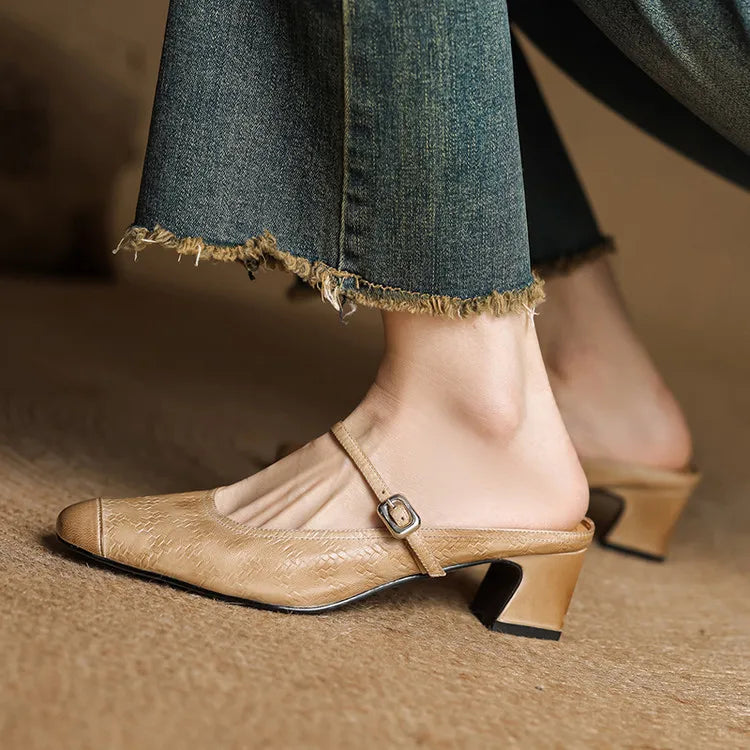 Liana | Mary Jane-mules med hæl