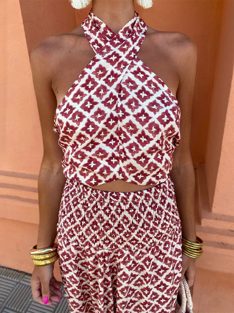 Elegant sæt med nederdel og off-shoulder-top - Maison Claire et Sylvie