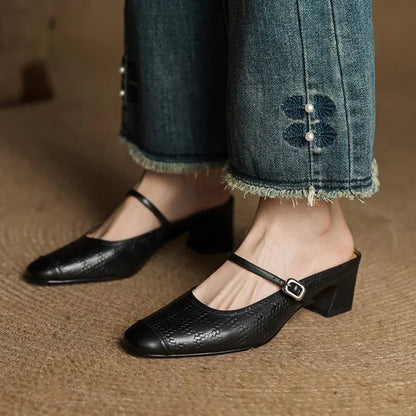 Liana | Mary Jane-mules med hæl