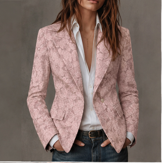 Estelle | Taljeret blazer i paisley-jacquard