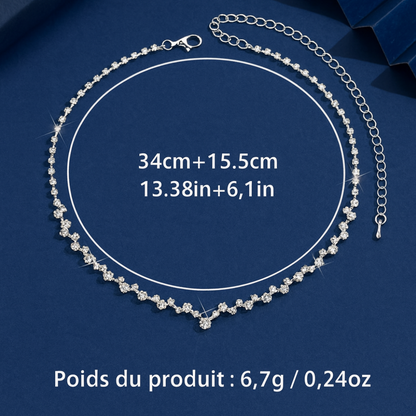 Elegant bryllupshalskæde med diamant