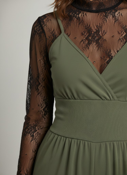 Solène™ — Elegant jumpsuit-sæt med moderne blonder