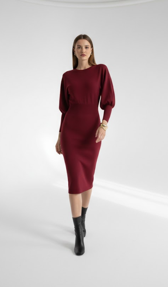 Mathilde™ — Elegant og behagelig midikjole med tidløst look