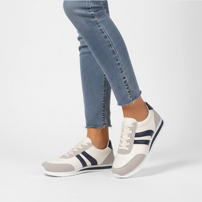 Lucienne™ — Hvide, elegante og komfortable sportssneakers